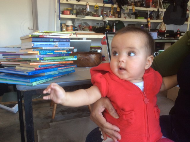 Our grand daughter Gwenevieve came to help as well