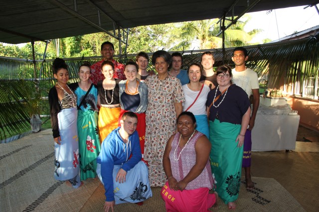 QUT students with Mrs