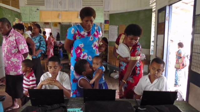 Parents attended the showcase
