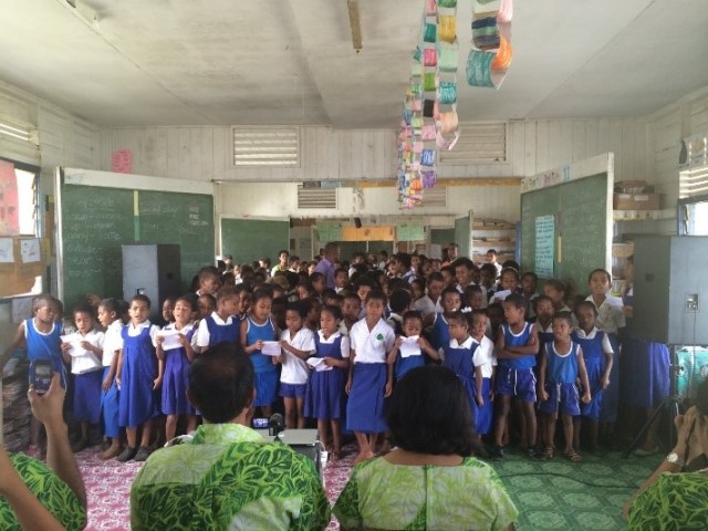 There was singing...