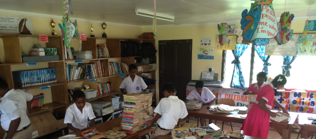 There is a lot to be learned from organising a library, so I invited students to get involved.