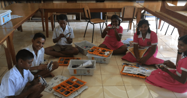 The student's enjoyed creating the LEGO robots.