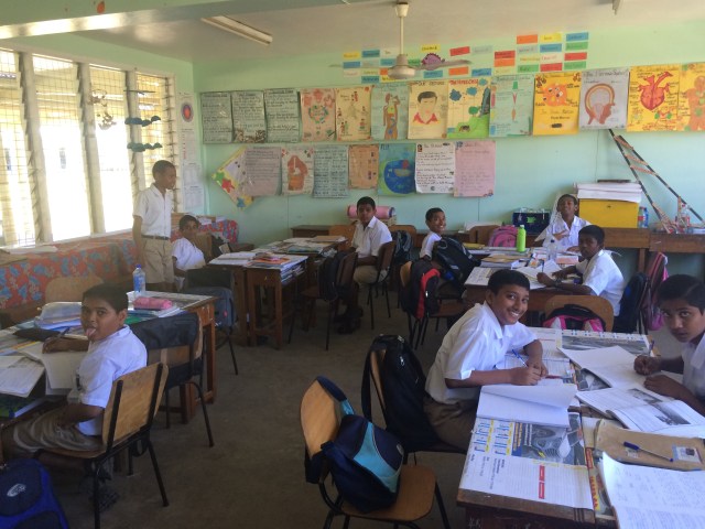 Getting to know the students.