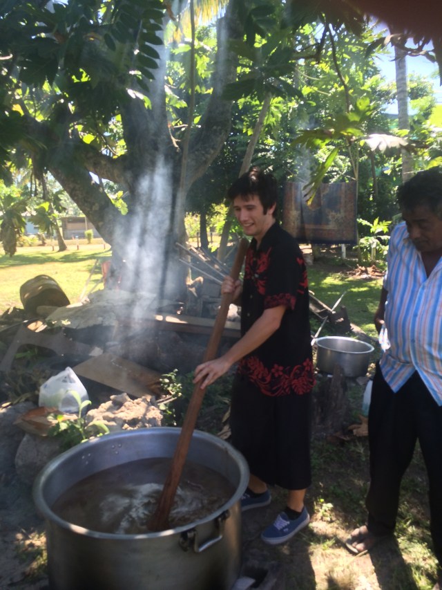 I even helped cook the chicken pilau! 