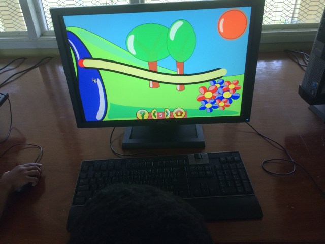 With this game, the students had to navigate the cursor through different mazes. Even I found some of these tricky!