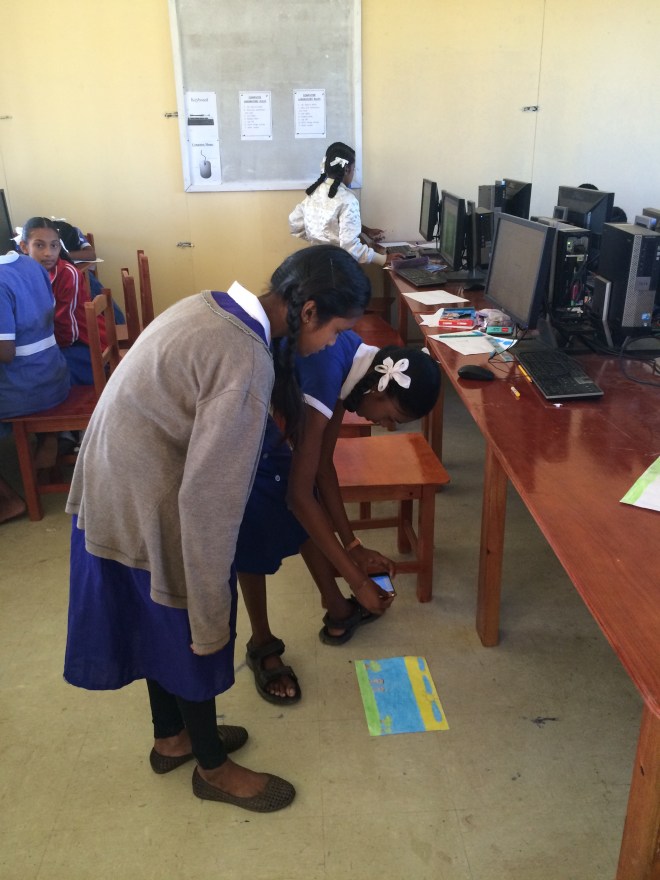 Then after a quick camera tutorial, pictures of the drawings were taken...