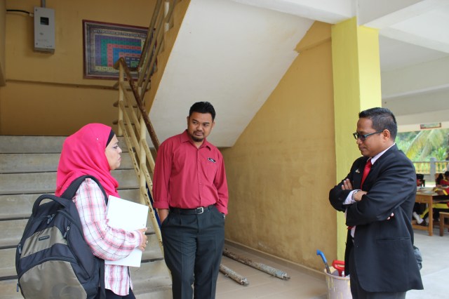 Going through final check list with SK Temai Principal and English teachers - a month before the program started