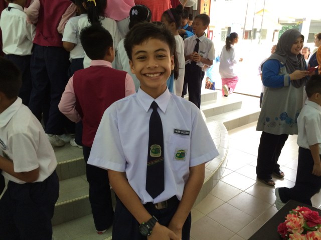 Happy students at the closing ceremony