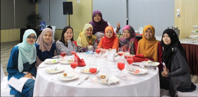 Some of our team members enjoying a lovely evening