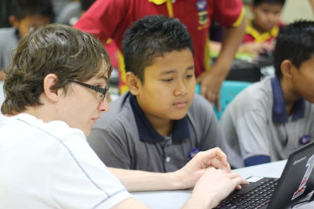 Just helping one of my students