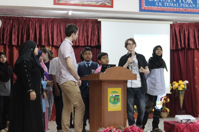 Some of our groups presenting for parents and the community