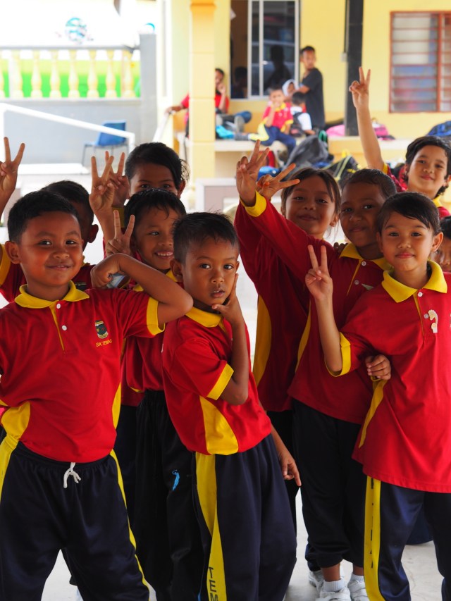 Happy children at SK Temai