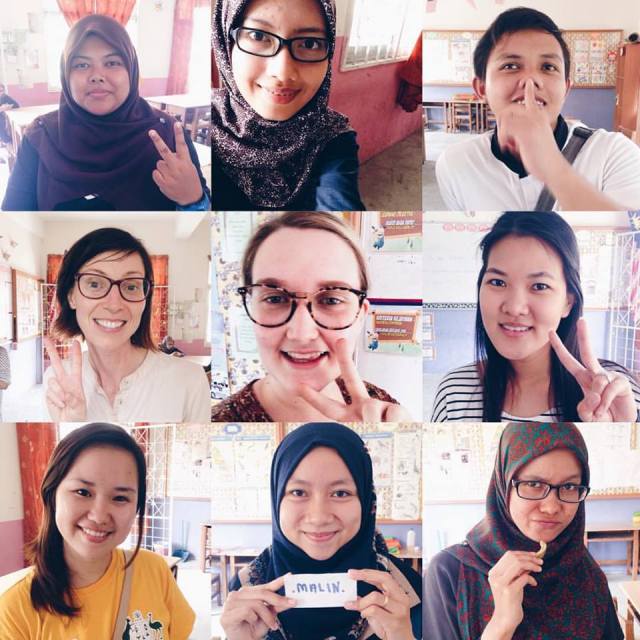 Georgia's Team: (Top row) Ina, Jima, Ais (Middle row) Vicki, Me, Jocelyn (Bottom row) Lorna, Malen and Aini