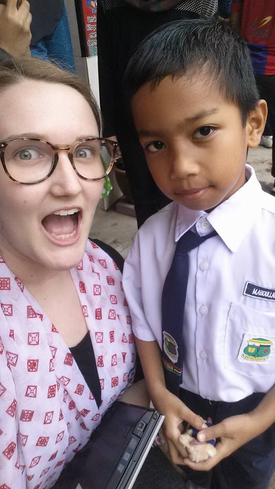 Wafi the model student and Georgia at the final presentaiton